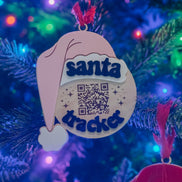 Santa Tracking Ornament | QR code | Santa | Christmas | Kids | fun | Elf | Magical | keepsake | fun