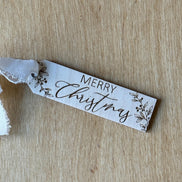 Merry Christmas Tag | Gift Tag | Custom gift tags | Christmas Gift | Wood | Personalized | sustainable | gifting