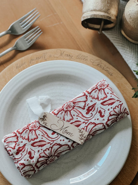 Personalized Christmas Tag | Table Place Setting | Custom gift tags | Christmas Gift | Wood | Personalized | sustainable | gifting