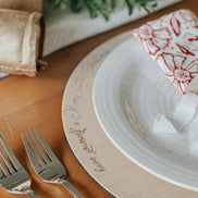 Christmas Plate Charger | Dinner Charger | Dinner Party | Christmas Meal | Christmas Decor | Birch Charger | Tablescape | Event | custom |