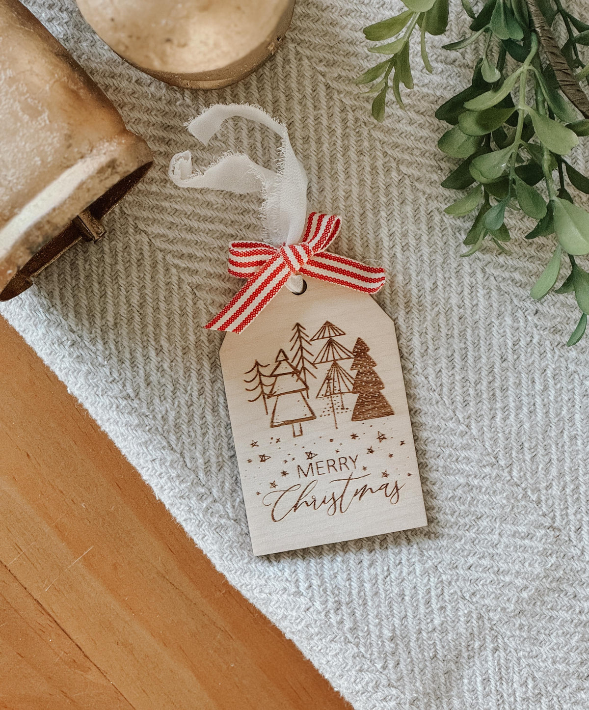 Merry Christmas Tag | Gift Tag | Custom gift tags | Christmas Gift | Wood | Personalized | sustainable | gifting