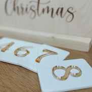Modern Christmas Countdown | Days Until Christmas Block Calendar | Family Holiday Tradition Advent Sign | Days Until Christmas Calendar