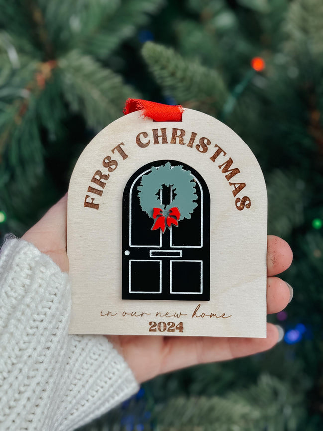 first home ornament | Christmas ornament | new home | our first home | keepsake | wedding gift | couple | Christmas decor