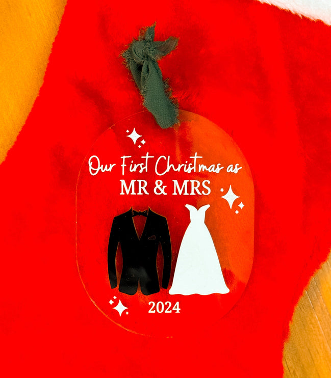 Married Ring ornament | engagement ornament | engaged ornament | ring box ornament | first Christmas married | engagement gift