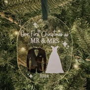 Married Ring ornament | engagement ornament | engaged ornament | ring box ornament | first Christmas married | engagement gift