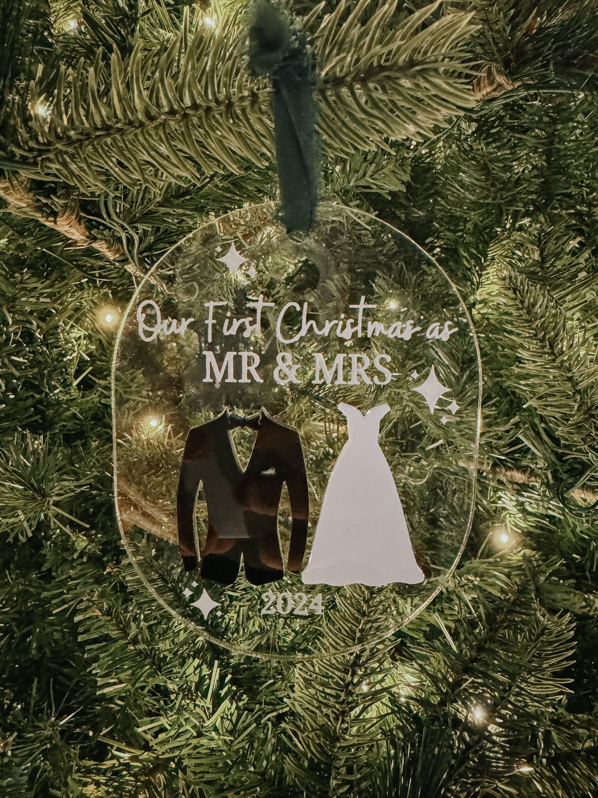 Married Ring ornament | engagement ornament | engaged ornament | ring box ornament | first Christmas married | engagement gift