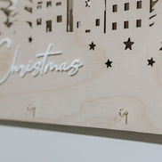 Stocking Holder | Merry Christmas | Custom Stocking display | Wood Stocking Sign | Fireplace | Christmas decor | Christmas village