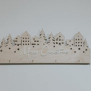 Stocking Holder | Merry Christmas | Custom Stocking display | Wood Stocking Sign | Fireplace | Christmas decor | Christmas village