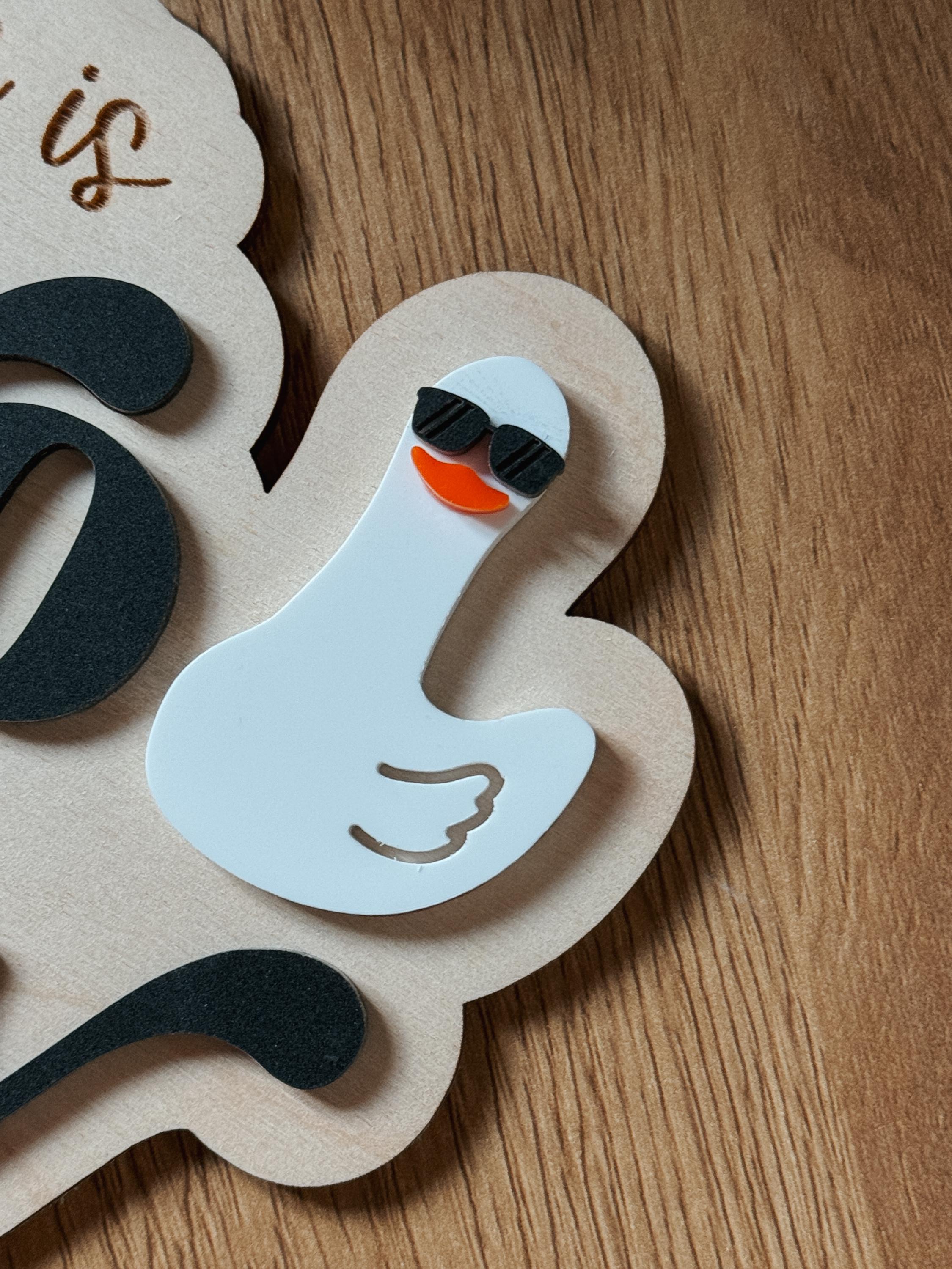 Two Silly Goose Birthday | Cake Topper | second | First Birthday Theme | Cake Decor | Party | Baby | Personalized | Custom | keepsake