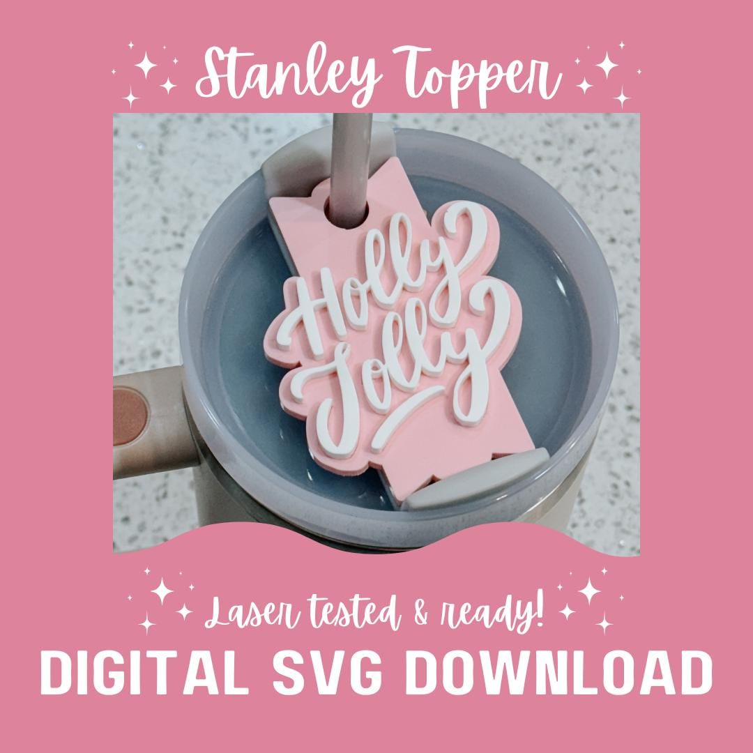 Christmas Stanley Topper Laser File | Laser ready SVG | Christmas Laser | Laser Projects | Laser Tested | Gloforge | Stanley | Tumbler