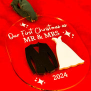 Married Ring ornament | engagement ornament | engaged ornament | ring box ornament | first Christmas married | engagement gift