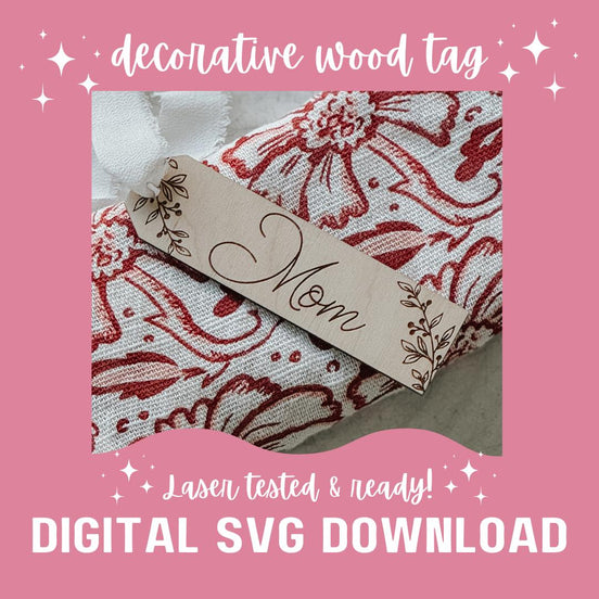 Stocking Tags Svg, Stocking Tags Laser Cut File, Stocking Tags Glowforge File, Glowforge Svg, Christmas Glowforge, Laser Cut File