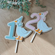 Silly Goose First Birthday | Cake Topper | One | First Birthday Theme | Cake Decor | Party | Baby | Personalized | Custom | keepsake