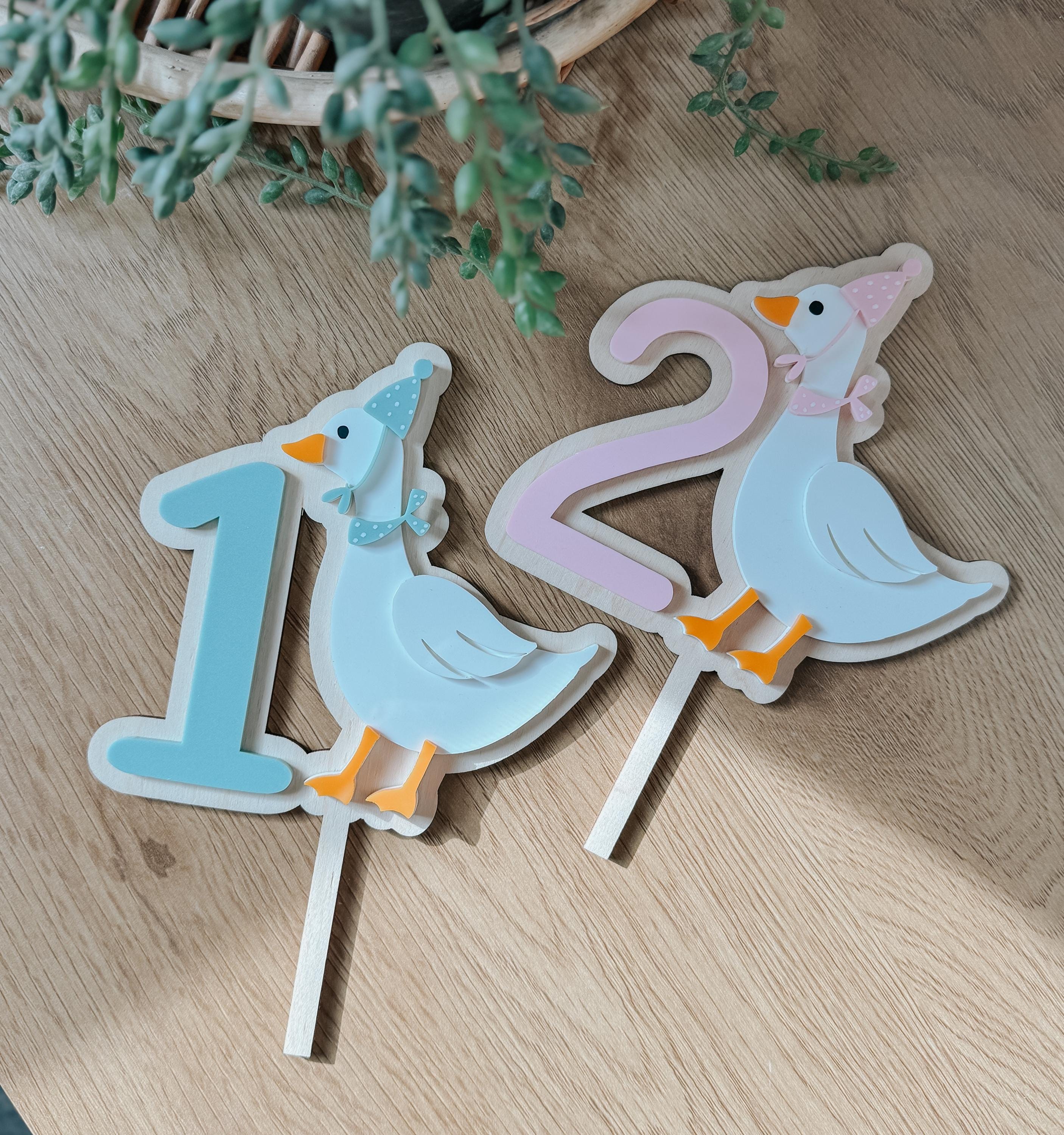 Silly Goose First Birthday | Cake Topper | One | First Birthday Theme | Cake Decor | Party | Baby | Personalized | Custom | keepsake