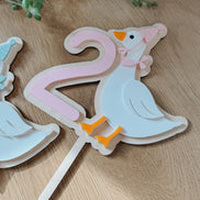 Silly Goose First Birthday | Cake Topper | One | First Birthday Theme | Cake Decor | Party | Baby | Personalized | Custom | keepsake