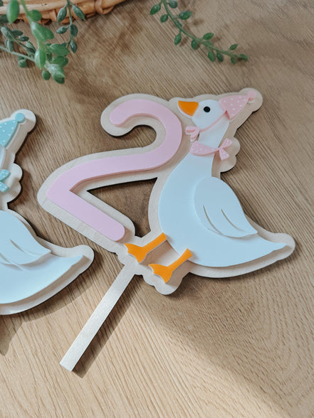 Silly Goose First Birthday | Cake Topper | One | First Birthday Theme | Cake Decor | Party | Baby | Personalized | Custom | keepsake