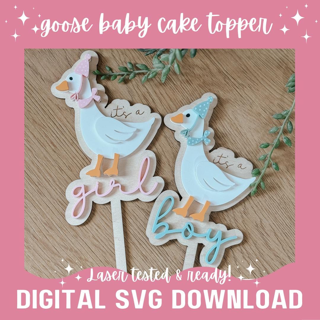 Baby Silly Cake Topper SVG | Laser File | Gloforge | Cake Topper | Glowforge File | Glowforge Svg | Laser Cut File | Tested | Small Business