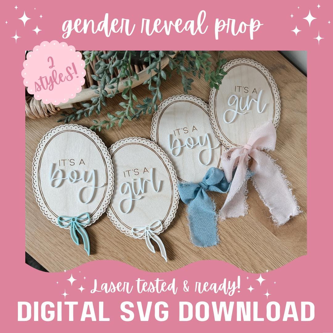 Baby Milestone SVG | Laser File | Gloforge | Cake Topper | Glowforge File | Glowforge Svg | Laser Cut File | Tested | Small Business gender