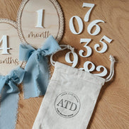 vintage inspired milestones | baby milestone | monthly milestone | personalized baby sign | Birth announcement | baby shower | new baby lace