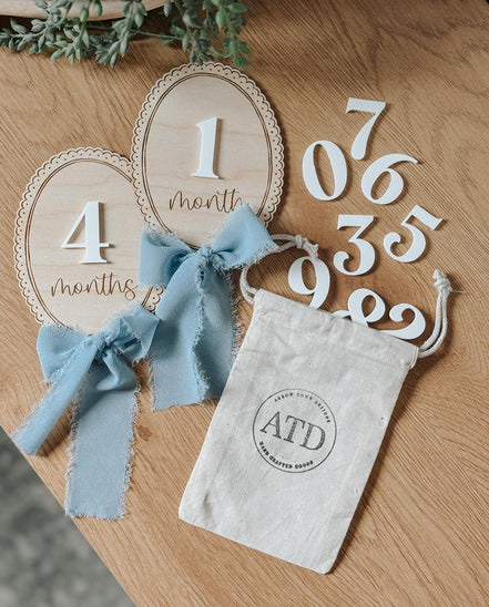 vintage inspired milestones | baby milestone | monthly milestone | personalized baby sign | Birth announcement | baby shower | new baby lace