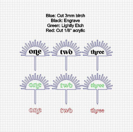 Sun Cake Topper SVG | Laser File | Gloforge | Cake Topper | Glowforge File | Glowforge Svg | Laser Cut File | Tested | Small Business