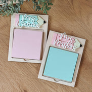 Personalized Teacher Gift  Custom Sticky Note Holder with Engraving | Teacher appreciation gift