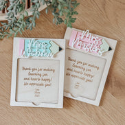 Personalized Teacher Gift  Custom Sticky Note Holder with Engraving | Teacher appreciation gift
