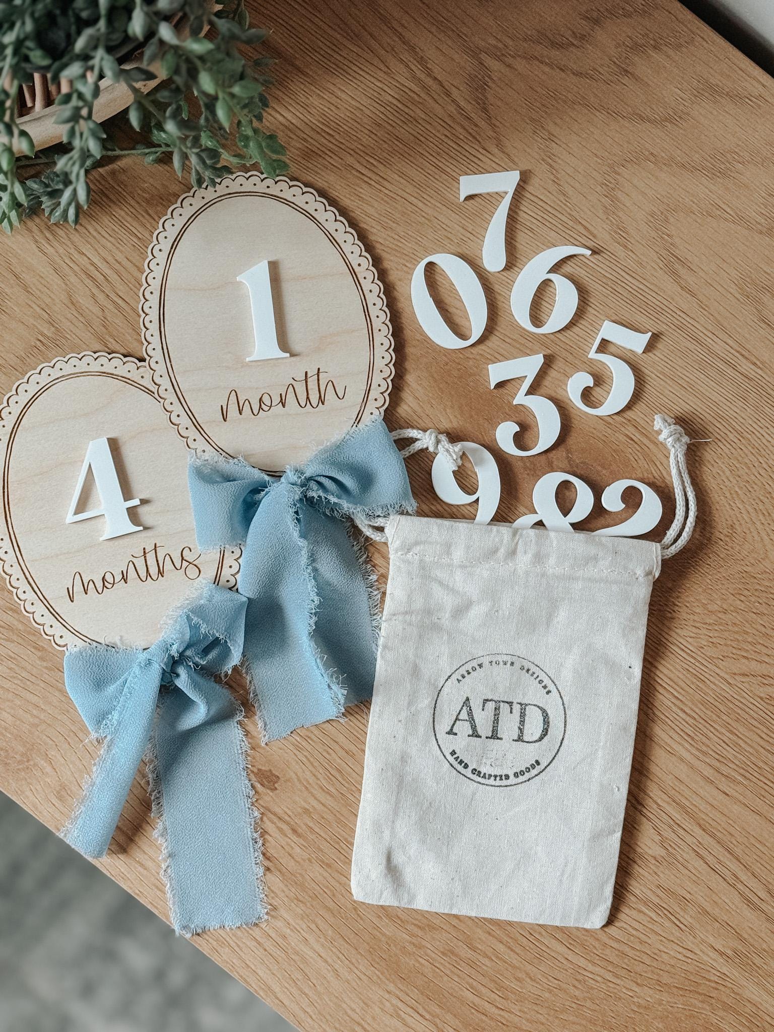 vintage inspired milestones | baby milestone | monthly milestone | personalized baby sign | Birth announcement | baby shower | new baby lace