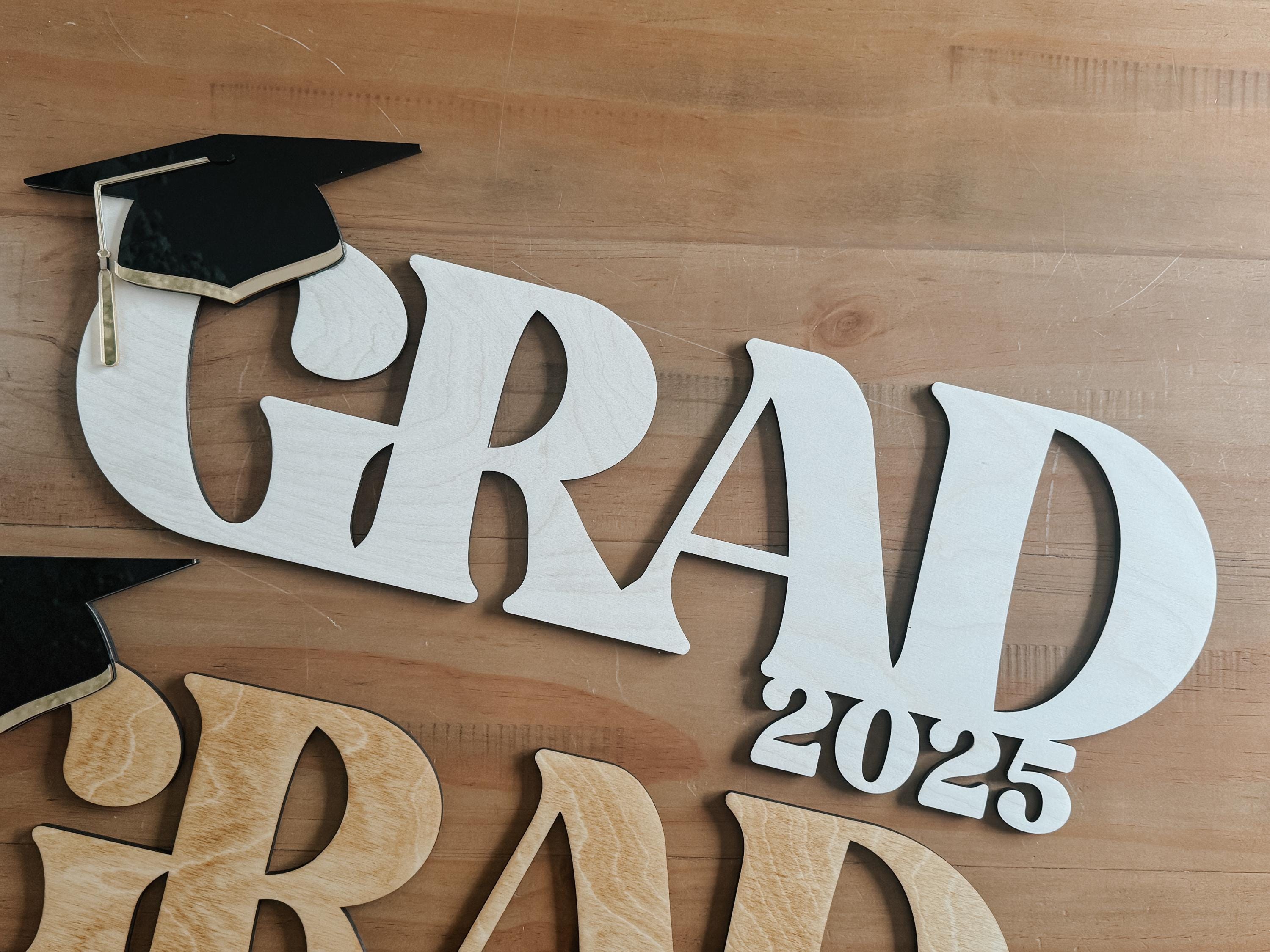 Personalized Wooden GRAD Signature Sign  Custom Graduation Guestbook | Graduate | Wood Sign