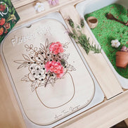 Flisat Flower Insert | Flisat Insert | IKEA Table | Montessori | Educational Toy | Preschool | Homeschool | learning tools | Flower Shop