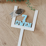 Football Cake Topper | Touchdown Birthday | Tailgating Party | Boys Birthday | Sports Party | custom birthday decor