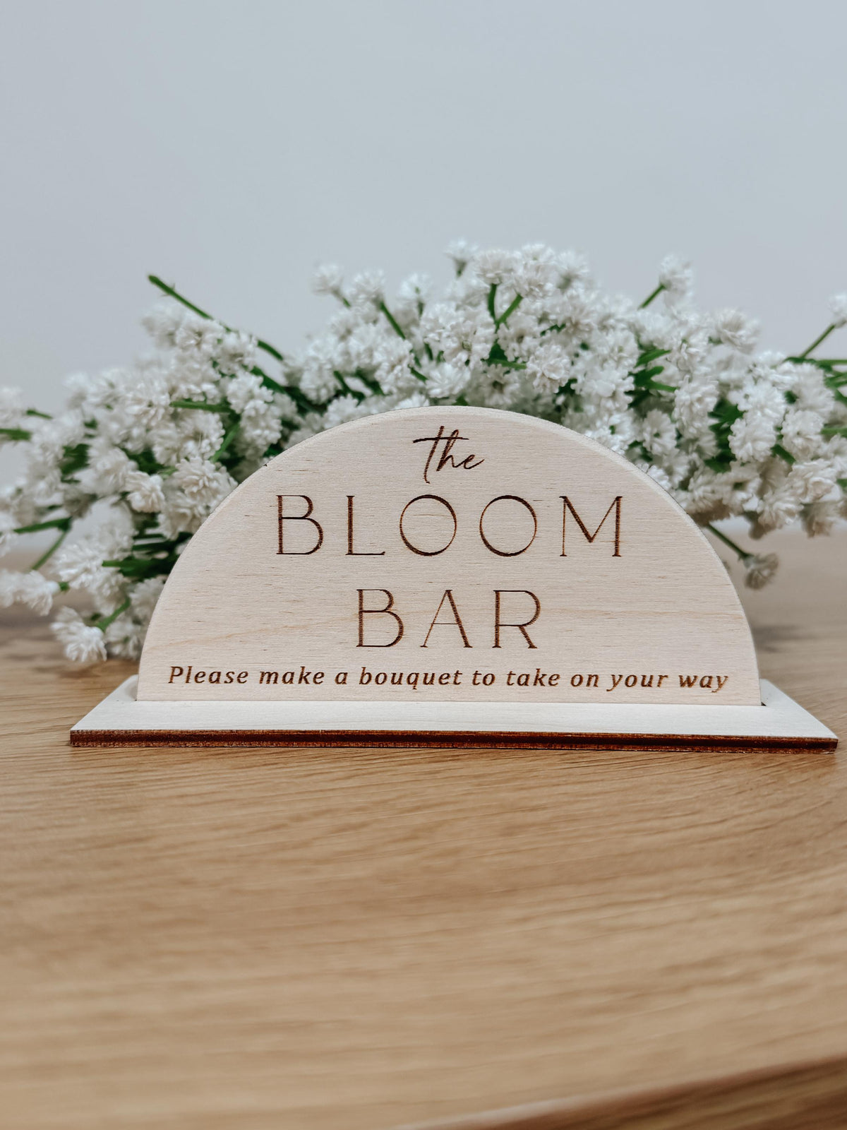 Wooden bloom bar Sign | bar sign | Shower Food Labels | Classic Modern Arched Buffet Sign | Wedding Buffet Signage | Wood bar Label | Floral