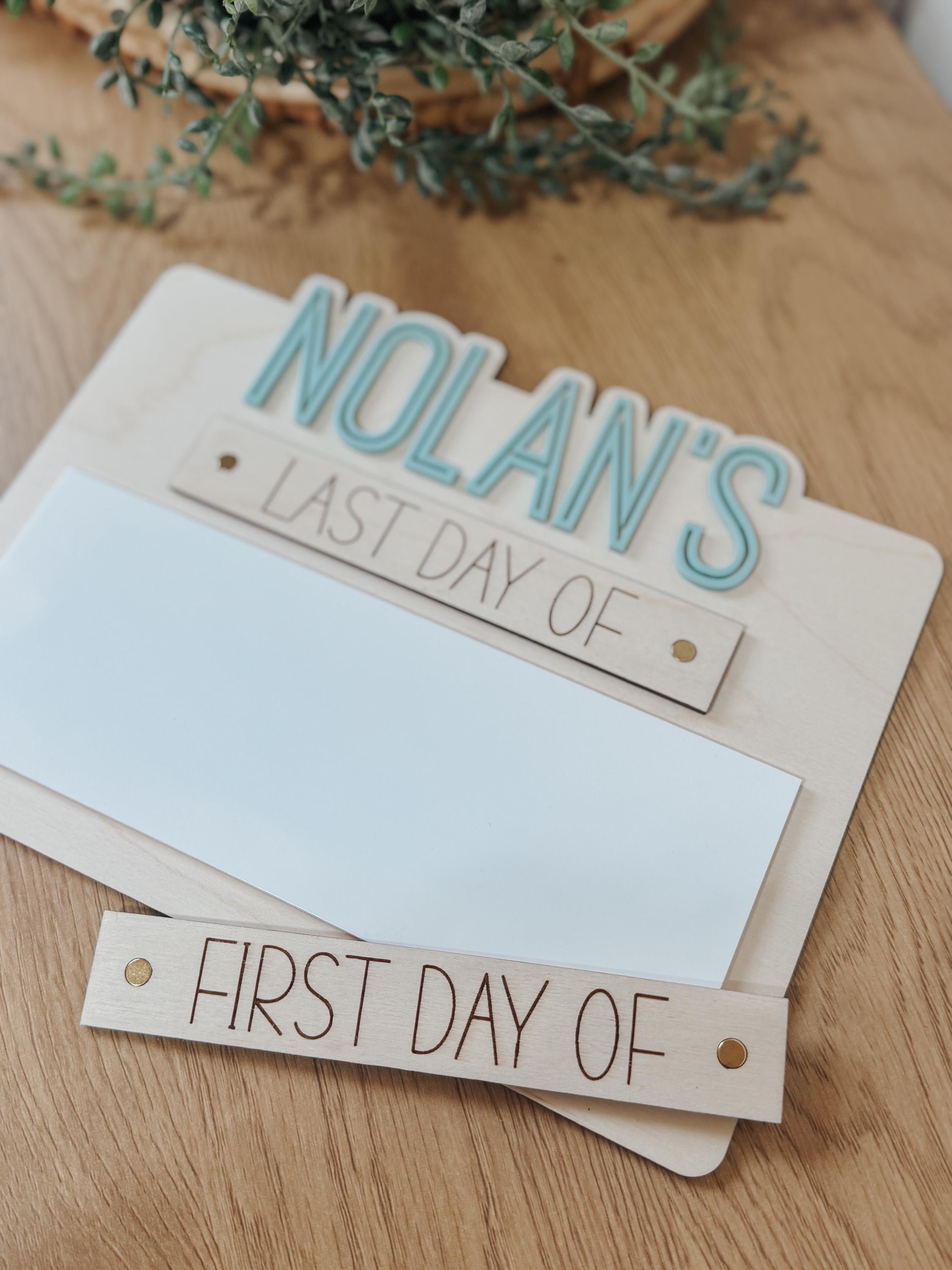 First Day of School Sign | Last Day of School Sign | School Sign | First Day | Last Day | School Photo Sign | Wipe Erase Sign | Photo Prop