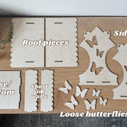 DIY Bird Feeder Kit - Laser Cut Wooden Birdhouse, Kids and Family Craft, Mothers Day Gift, Spring Outdoor Activity, Paint Your Own Bird Fee