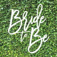 Bride to Be Sign  Laser Cut Bridal Shower Backdrop | 12-30 | Birch Wood or Painted Finish | Bachelorette Party Decor