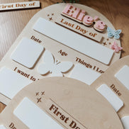 First & Last Day of School Sign | Reusable Dry Erase School Board | Personalized Acrylic Name Sign | Back to School Photo Prop