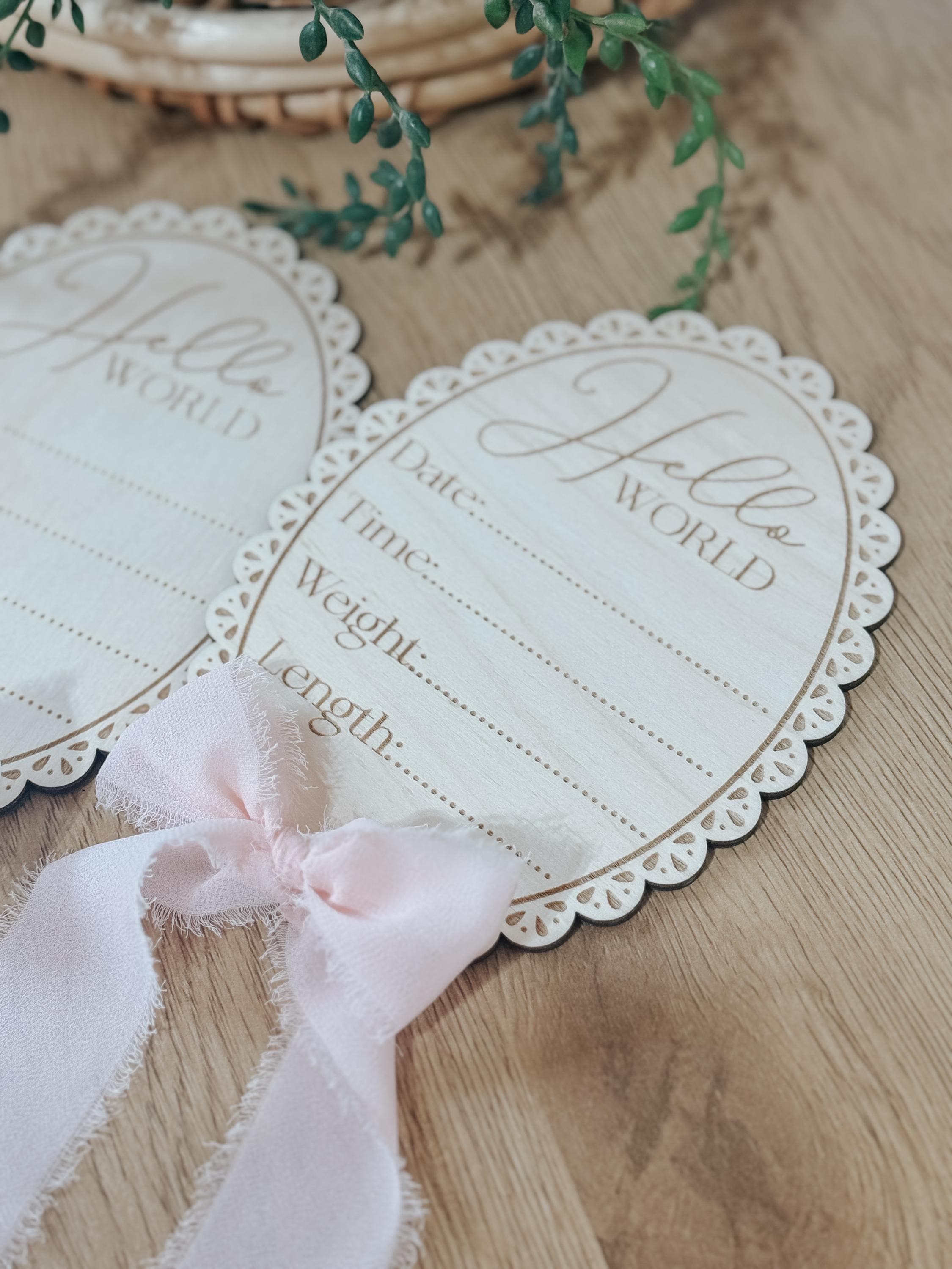 Lace hello world Birth Stat | baby milestone | monthly milestone | personalized baby sign | Birth announcement | baby shower | new baby lace