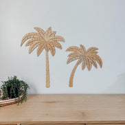 Wood Palm Tree Wall Decals  Tropical Nursery Wall Art, Boho Party Decor, Birthday Backdrop, Laser Cut Wooden Wall Accent, Over Sized Large