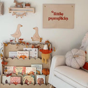 Wooden Geese Wall Decor with Flowers  Laser Cut Birch Nursery & Baby Shower Decoration