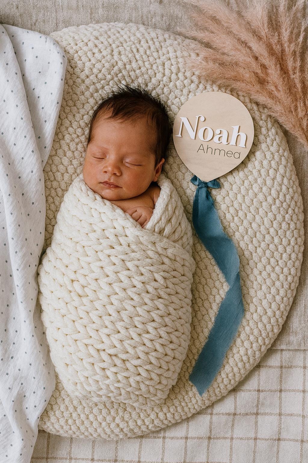 Baby Balloon Birth Announcement | Birth Announcement acrylic Hospital Photo Prop Newborn | Balloon Decor | Name Sign