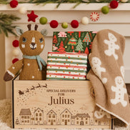 Personalized Christmas Eve Box  Special Delivery Keepsake | reusable crate | Santa Gift | North Pole | Book Shelf | Christmas Tree