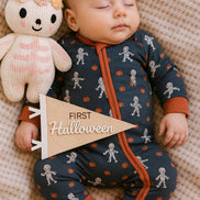 First Holiday Flag Milestone | pennant flag | Modern Milestones | Baby Shower gift | Boho Baby | Wooden Milestone | Newborn | Pregnancy