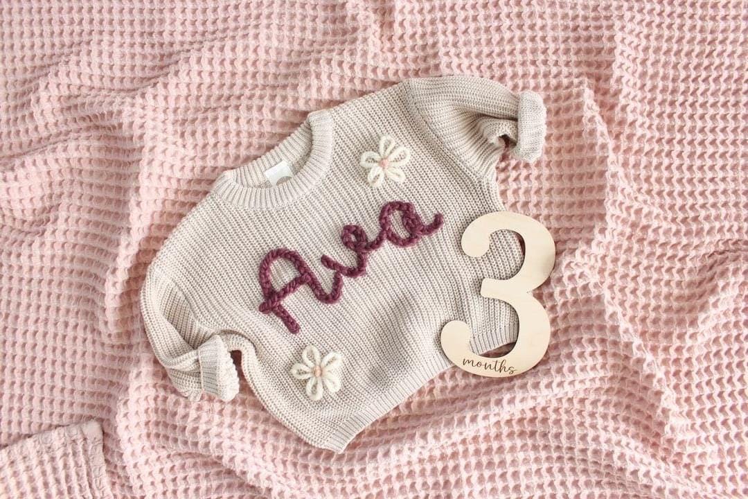 Baby Milestone Cards | Pregnancy Milestone Cards | Number Cut Out | Pregnancy | Babyshower Gift | Modern Baby | Keepsake | Baby Photos |