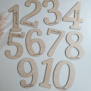 Baby Milestone Cards | Pregnancy Milestone Cards | Number Cut Out | Pregnancy | Babyshower Gift | Modern Baby | Keepsake | Baby Photos |