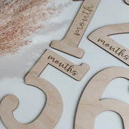 Baby Milestone Cards | Pregnancy Milestone Cards | Number Cut Out | Pregnancy | Babyshower Gift | Modern Baby | Keepsake | Baby Photos |