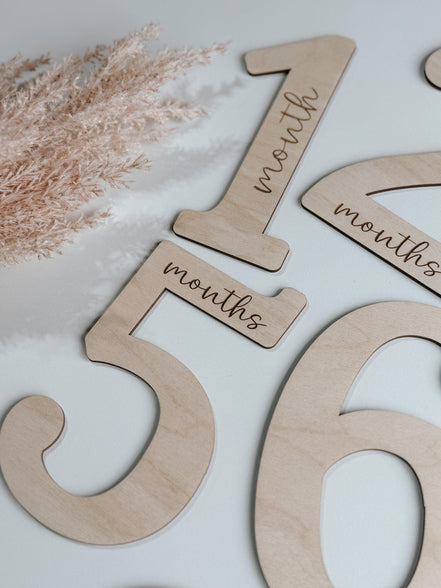 Baby Milestone Cards | Pregnancy Milestone Cards | Number Cut Out | Pregnancy | Babyshower Gift | Modern Baby | Keepsake | Baby Photos |