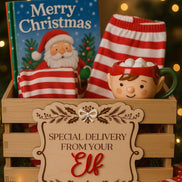 Special Delivery Crate Sign  Christmas Elf Arrival Plaque, 3D Laser Cut Elf Sign, Elf Accessories December 1st