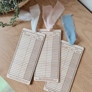 Birch Bookmark | Book Tracker | Reading Log with Ribbon | Gift for Book Lovers