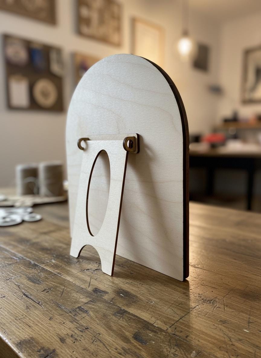 Christmas Cocktail Sign  3D Acrylic Holiday Shelf Décor  Laser Cut Birch Wood Arch Sign  Walnut Frame  Christmas Bar Cart Décor