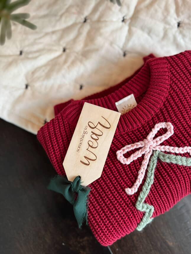 Christmas Gift Tags Set  Laser Cut Birch Tags  Something You Need Want Wear Read Share Do  Wooden Present Tags  Holiday Gift Labels